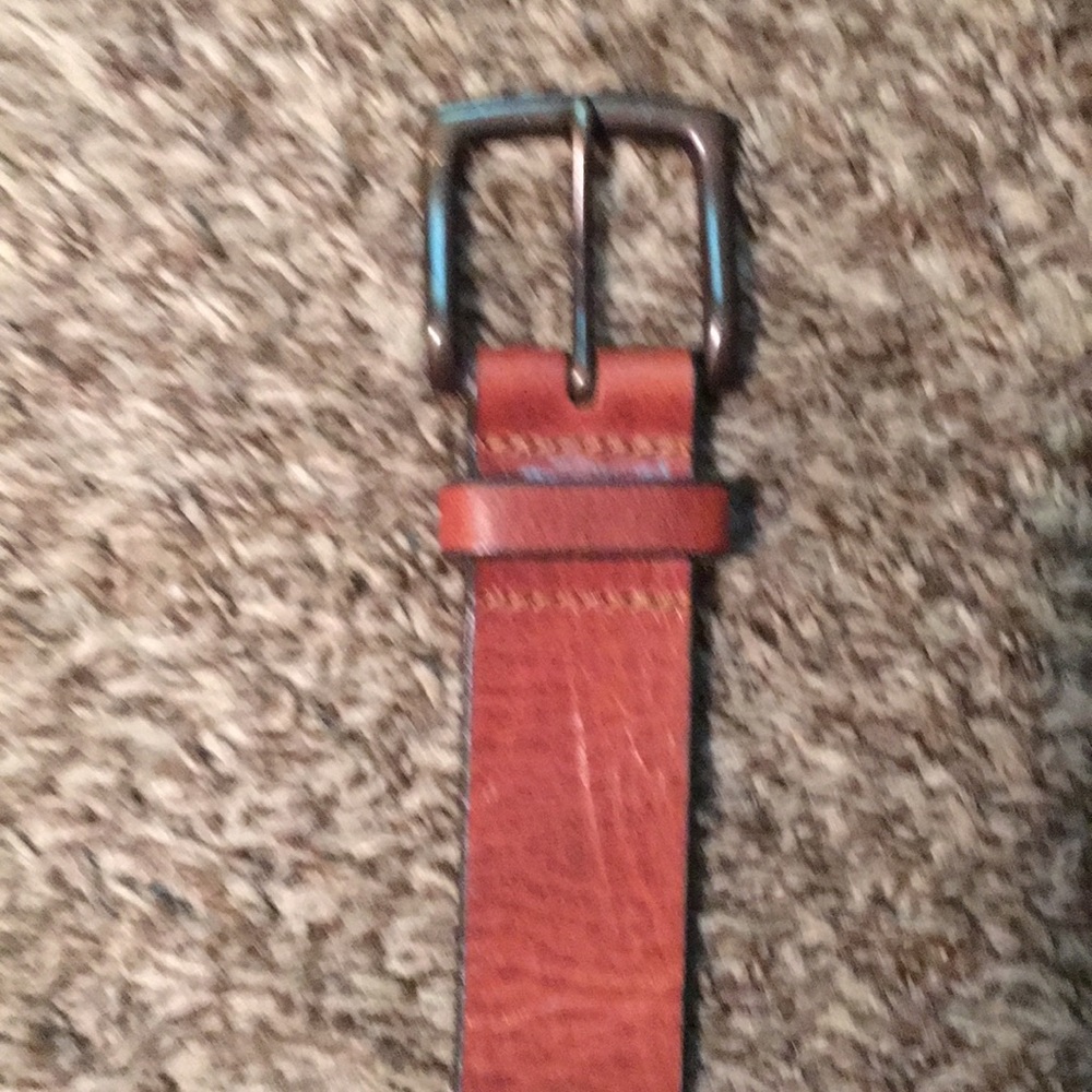 Leather belt